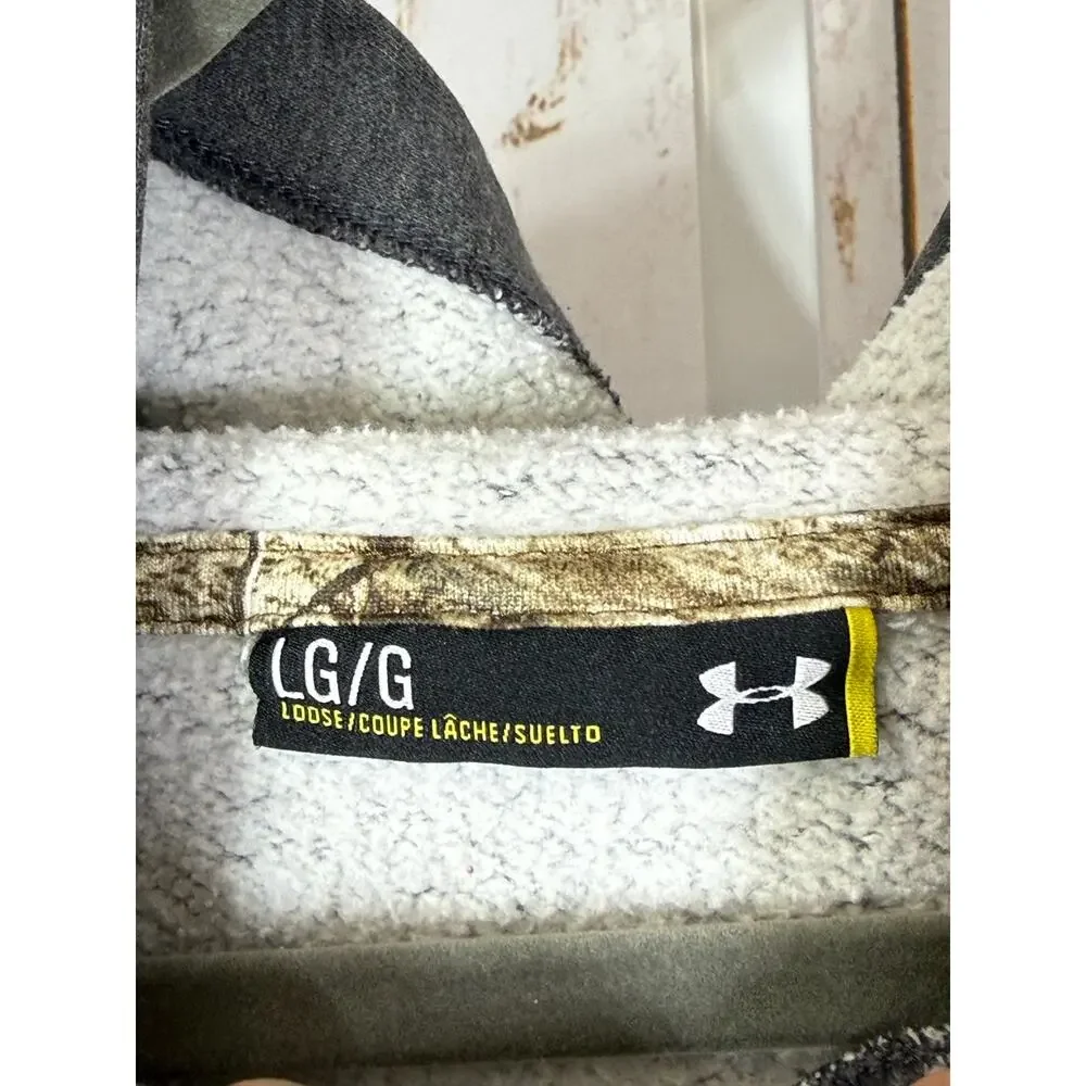 Under Armour, Grey Hoodie. Size Large. Good used condition!